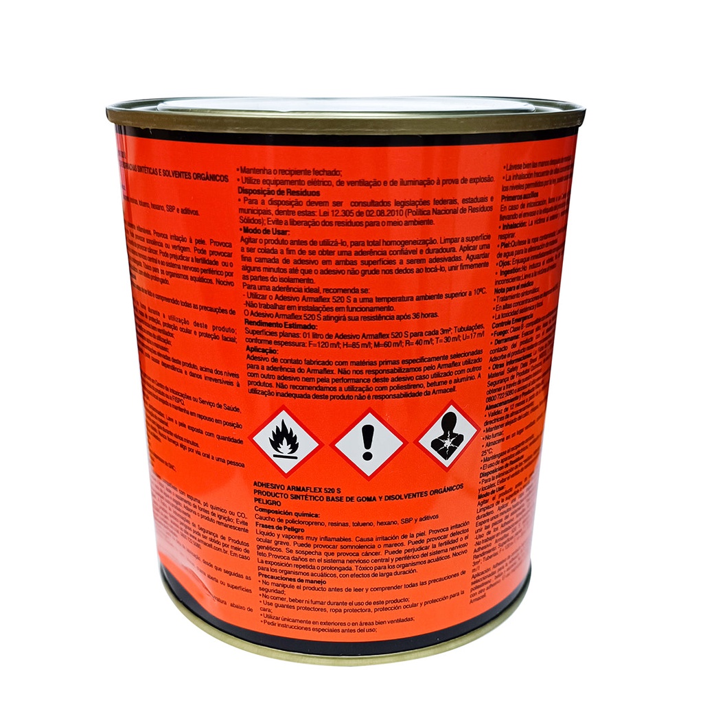 Pega /Adesivo Para Armaflex  520 1/4 Gal Armaflex