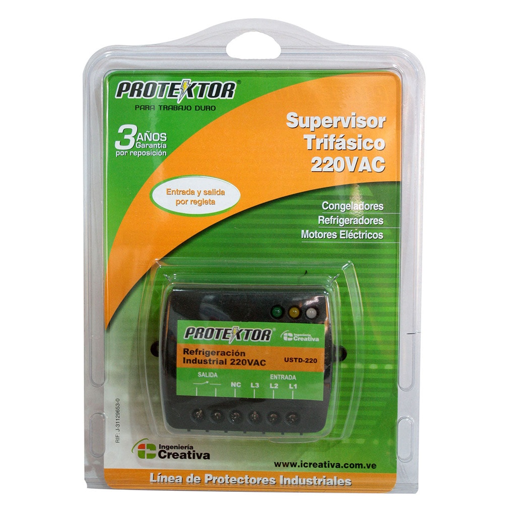 Protector A/A Regleta Ajust. 220V/3F Ustda-220 Protektor