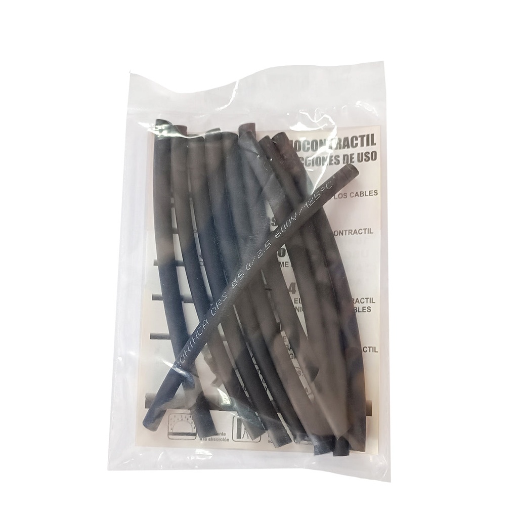 Termocontractil Color Negro   3Mm  1Opzas Cdl-3-N-1 Coninca