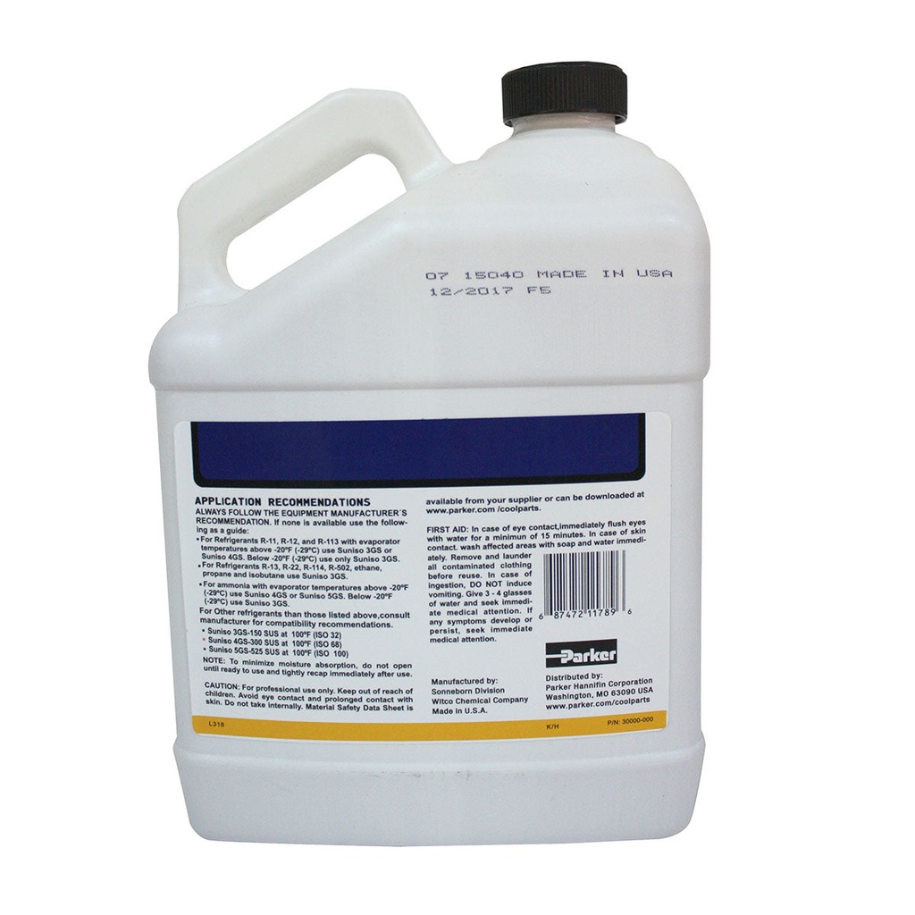 Aceite Refrigerante Mineral 3Gs 1Gal Suniso