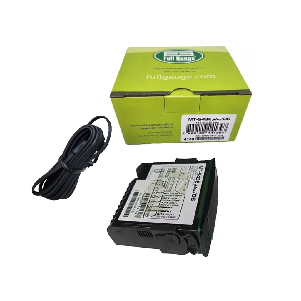 Control Temperatura 1Sensor 4Salida Plus 110V/220V  Mt-543Ew  Full Gauge