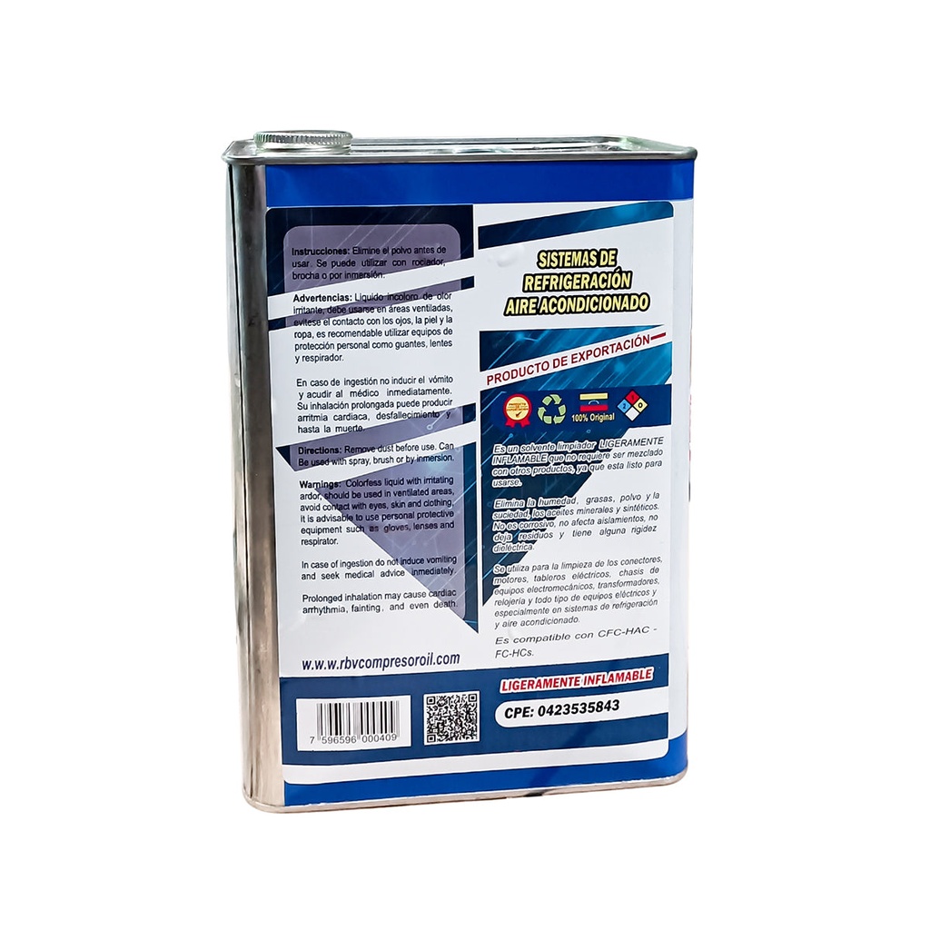 Deshidratante Dieletrico 5Kg  Lata Rbv