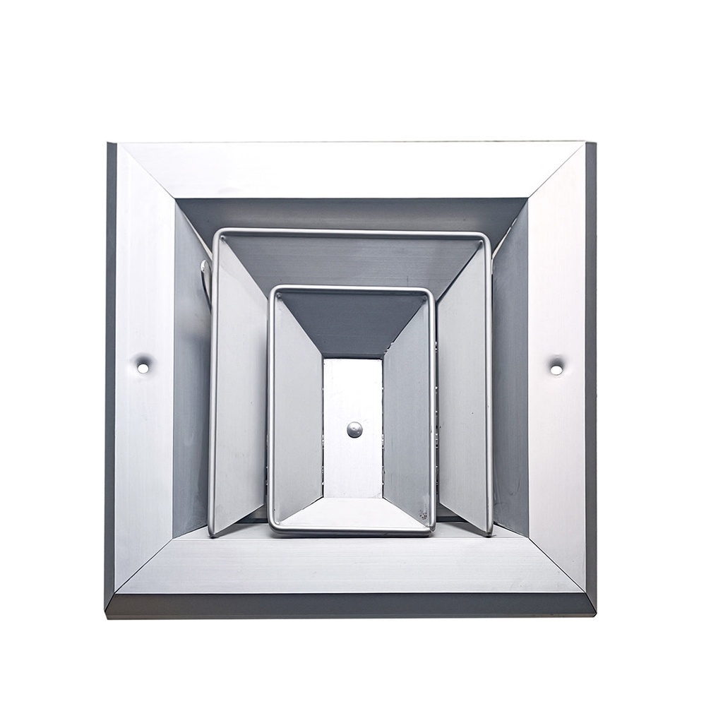 Difusor Aluminio A 3V Con Control 10" X 10"   Venas Recta