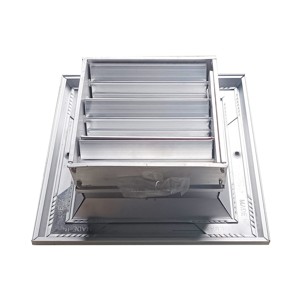 Difusor Aluminio A 3V Con Control 10" X 10"   Venas Recta