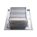 Difusor Aluminio A 3V Con Control 10" X 10"   Venas Recta