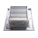 Difusor Aluminio A 3V Con Control 12" X 12"  Venas Recta
