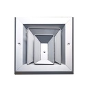 Difusor Aluminio A 3V Con Control  6" X 6"  Venas Recta
