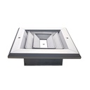Difusor Aluminio A 3V Con Control  8" X 8"  Venas Recta