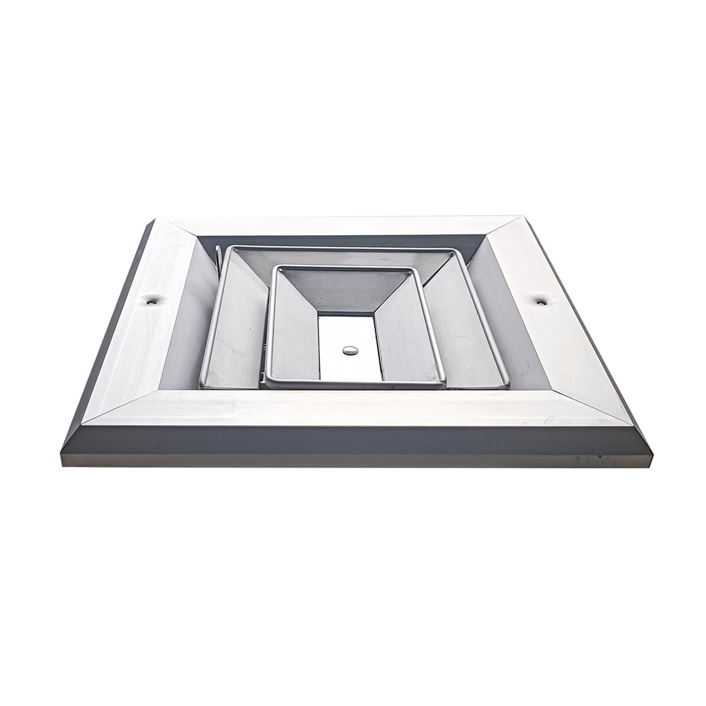 Difusor Aluminio A 3V Sin Control 10" X 10"   Venas Curva