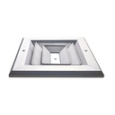 Difusor Aluminio A 3V Sin Control 10" X 10"   Venas Recta