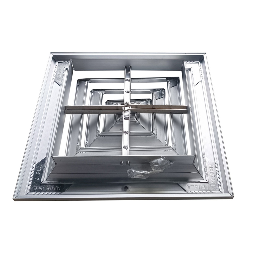 Difusor Aluminio A 3V Sin Control 10" X 10"   Venas Recta