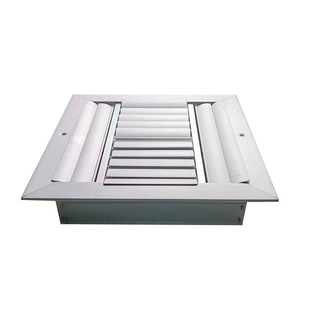 Difusor Aluminio C 4V Con Control 10" X 10" Venas Curva