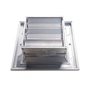 Difusor Aluminio C 4V Con Control 10" X 10" Venas Recta