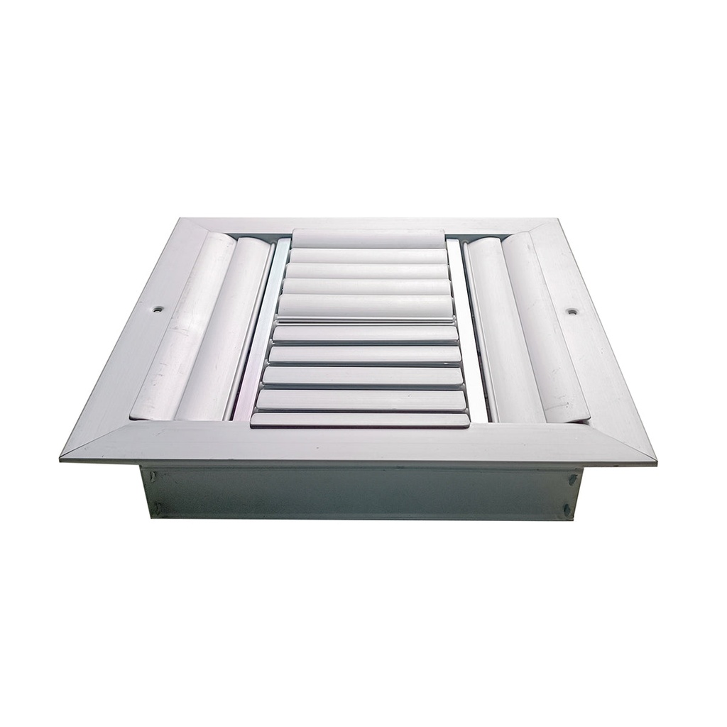 Difusor Aluminio D 4V Con Control 12" X 12" Venas Curva