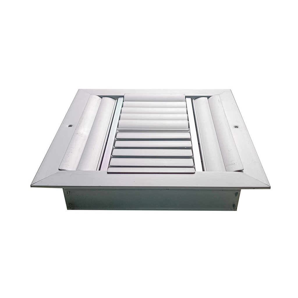 Difusor Aluminio D 4V Con Control 12" X 12" Venas Recta
