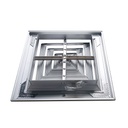 Difusor Aluminio F 4V Sin Control 16" X 16" Venas Curva