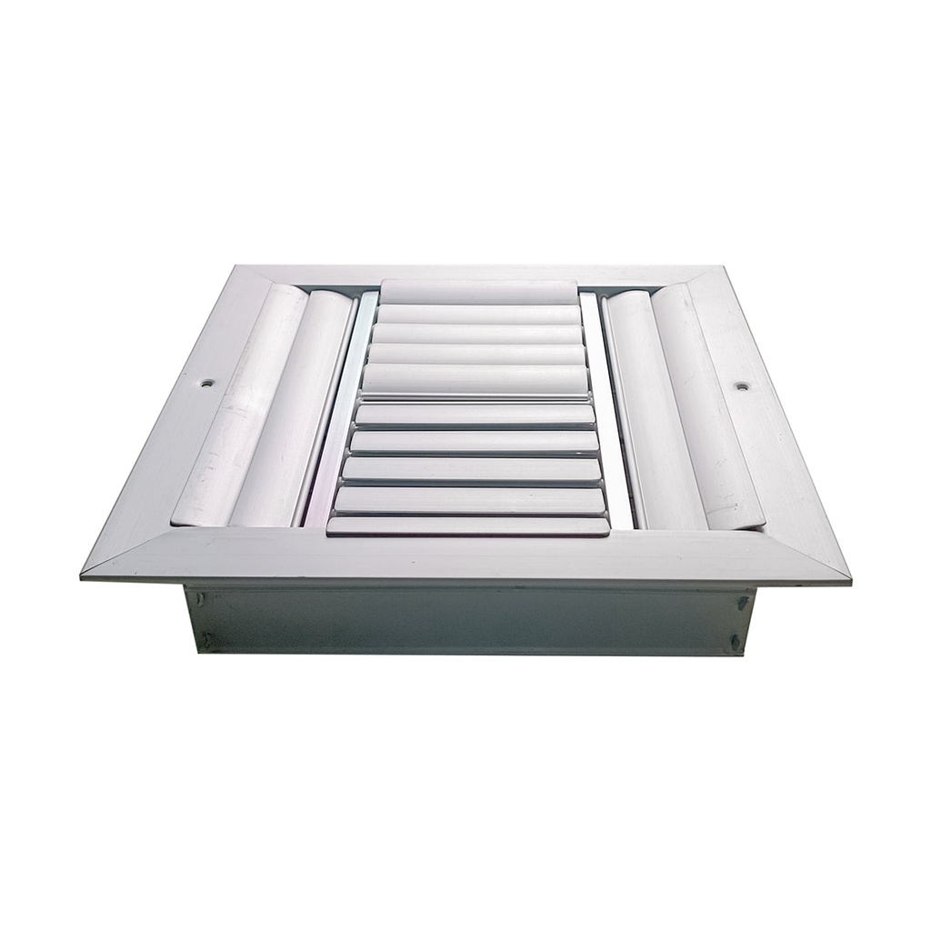 Difusor Aluminio H 4V Con Control 20" X 20" Venas Recta