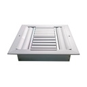 Difusor Aluminio H 4V Con Control 20" X 20" Venas Recta