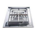 Difusor Aluminio H 4V Sin Control 20" X 20" Venas Recta