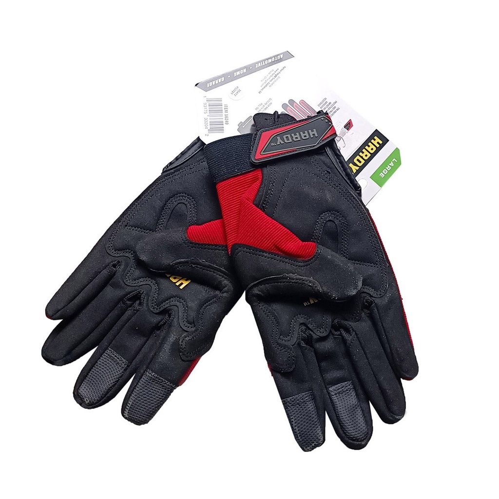 GUANTES L ROJO PROFESSIONAL HARDY*