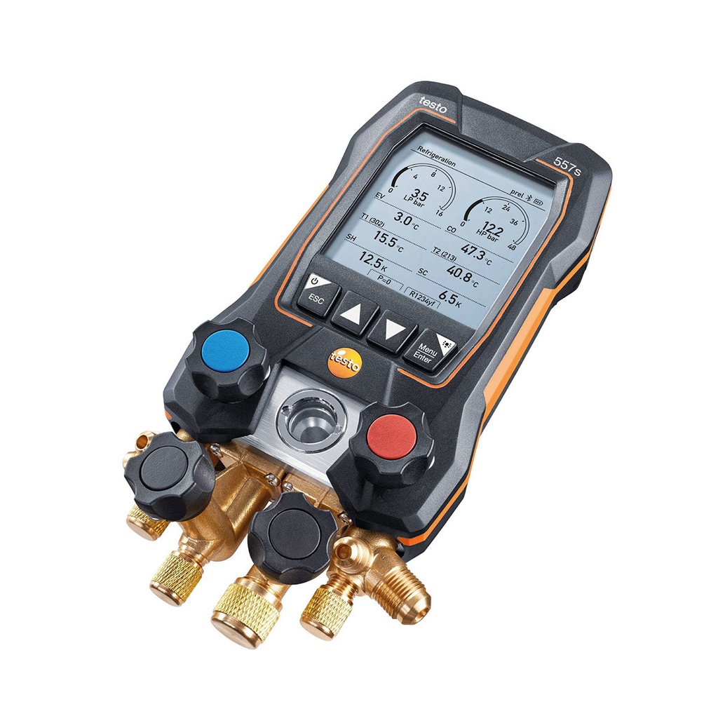 Juego Manometro Analizador Inteligente 4Vias S/Mang.  557S  Testo