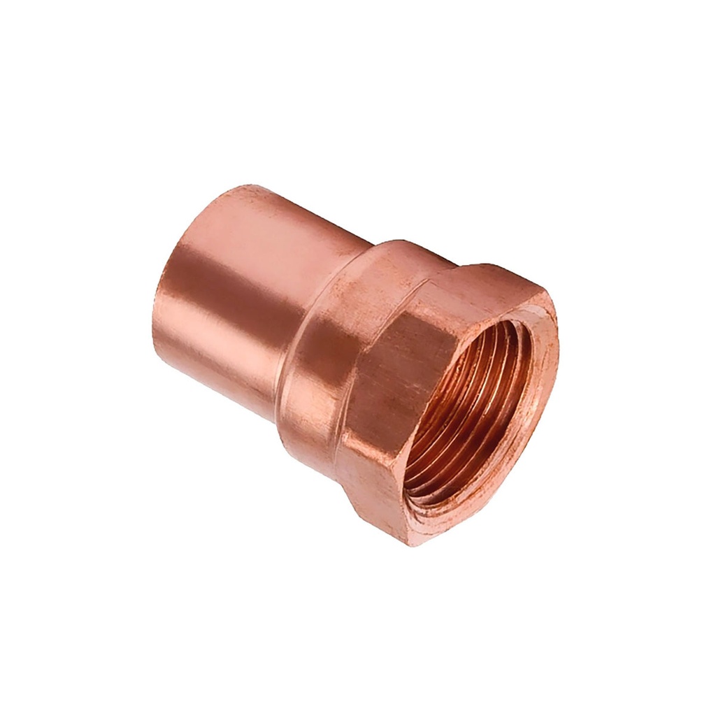 ADAPTADOR COBRE HEMBRA 1" FPT x 1 1/8" ODF*
