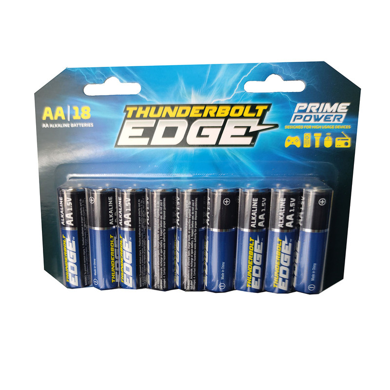 BATERIAS AA BLISTER (18UND) THUNDERBOLT EDGE*