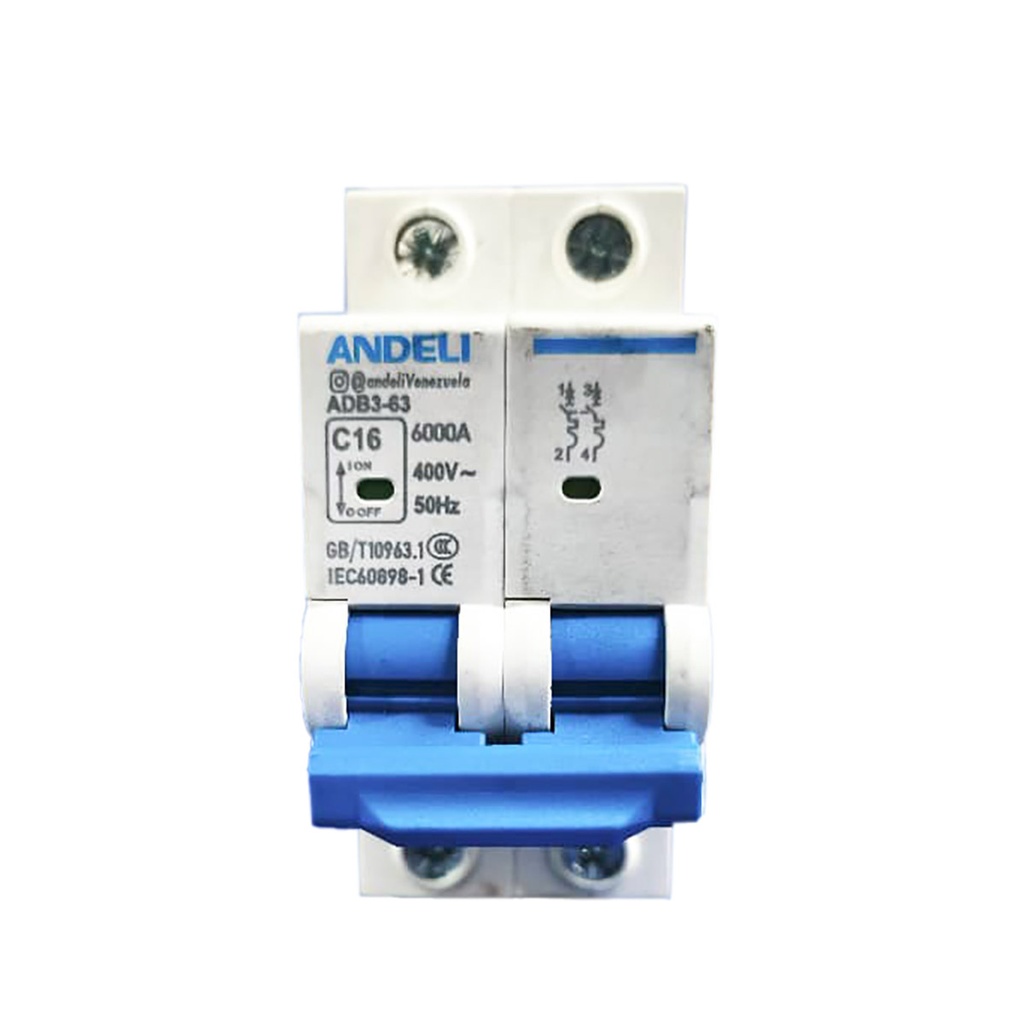 BREAKER TERMOMAGNETICO 2X16AMP