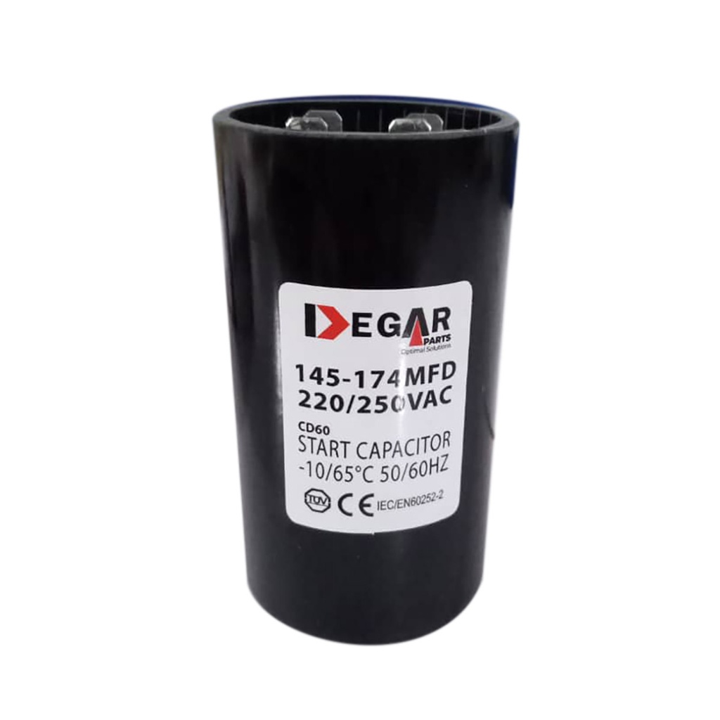 CAPACITOR DE ARRANQUE 145-175 MFD 220VAC