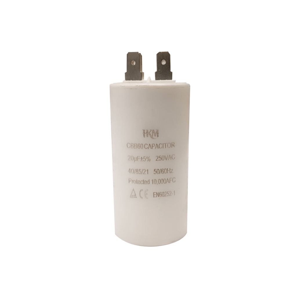 CAPACITOR DE BOMBA DE AGUA 20MFD 250VAC