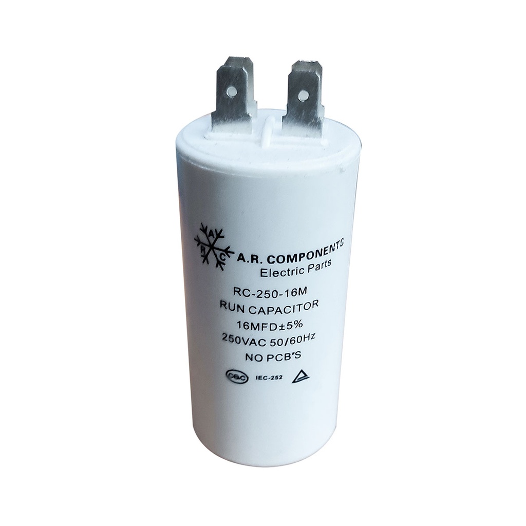 CAPACITOR DE MARCHA 16MFD 250VAC*
