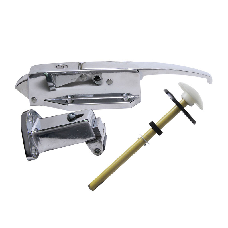 CIERRE PARA PUERTA CROMADO 16cm LLAVE A0058CL118 KASON*