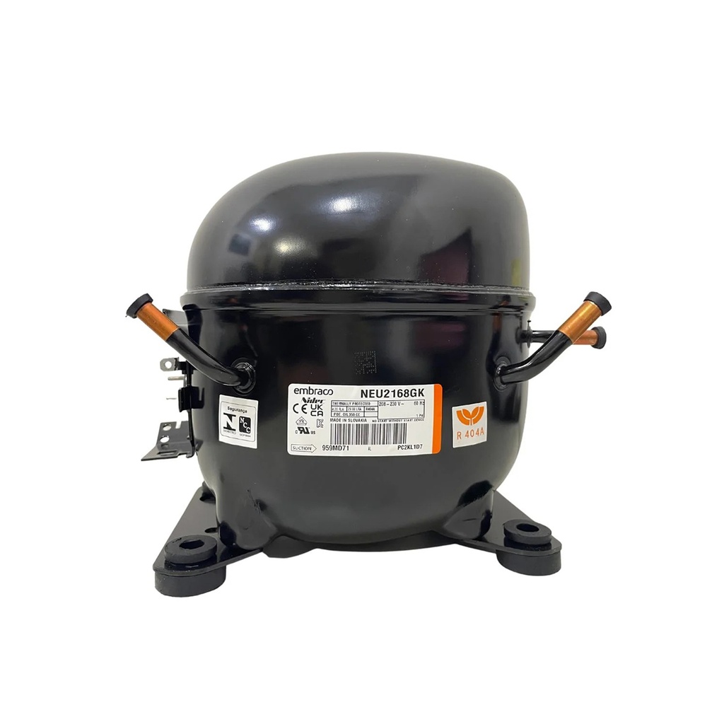 COMPRESOR REF 3/4HP R404 BAJA 110/60HZ NEU2168GK EMBRACO