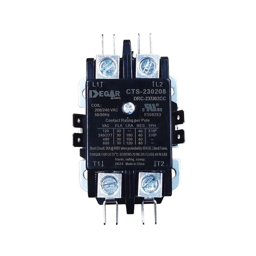 CONTACTOR PREMIUM  2x30Ax220V CTS-230220  DEGAR   