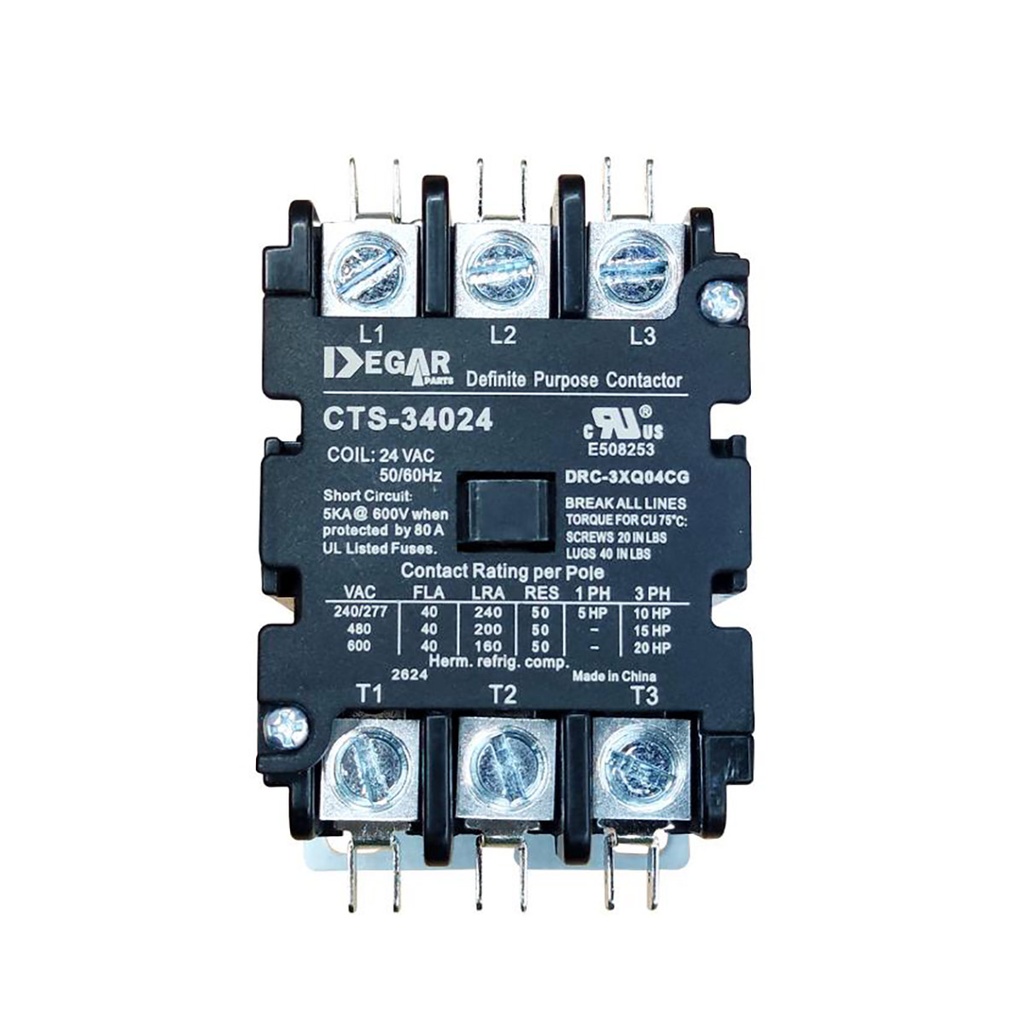 CONTACTOR PREMIUM 3x40Ax24V CTS-34024 DEGAR   