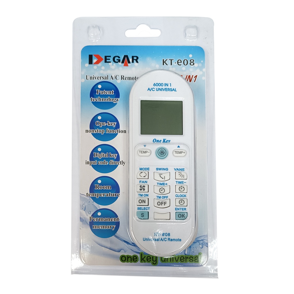 CONTROL REMOTO GENERICO KT-E08 6000 EN 1