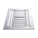 DIFUSOR ALUMINIO E 4V CON CONTROL 14" x 14" VENAS RECTA