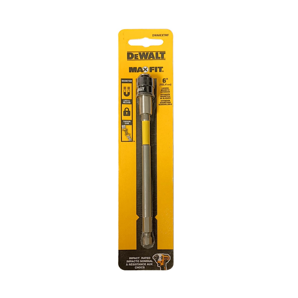 EXTENSION TALADRO DESTORNILLADOR  6" DEWALT*