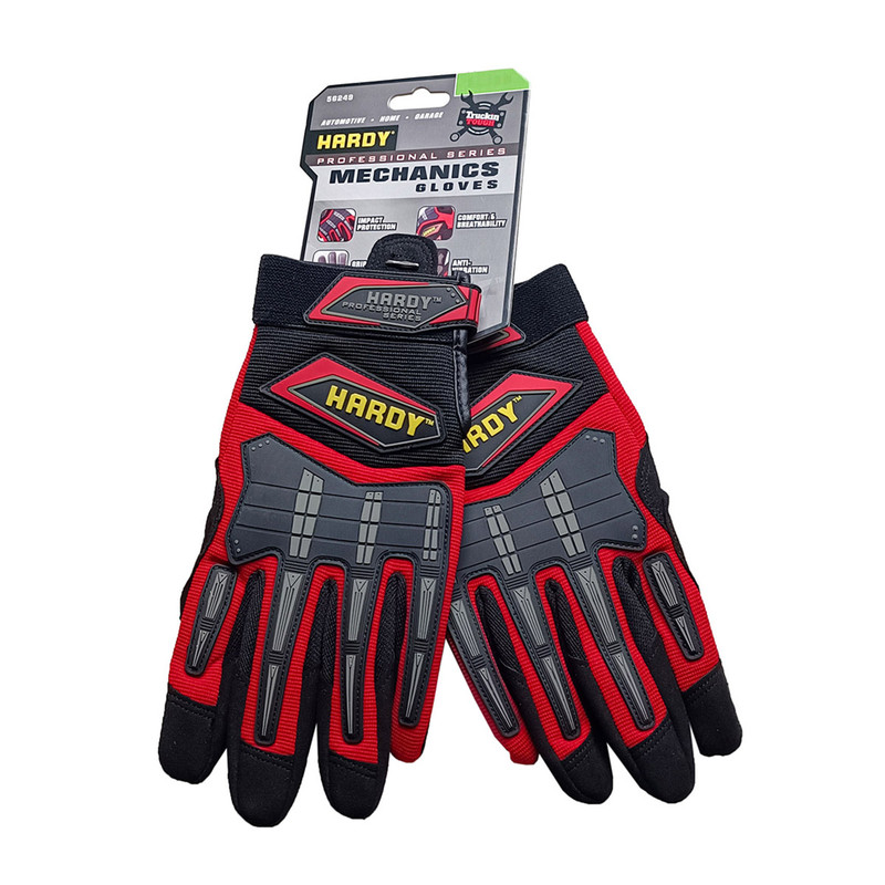 GUANTES L ROJO PROFESSIONAL HARDY*