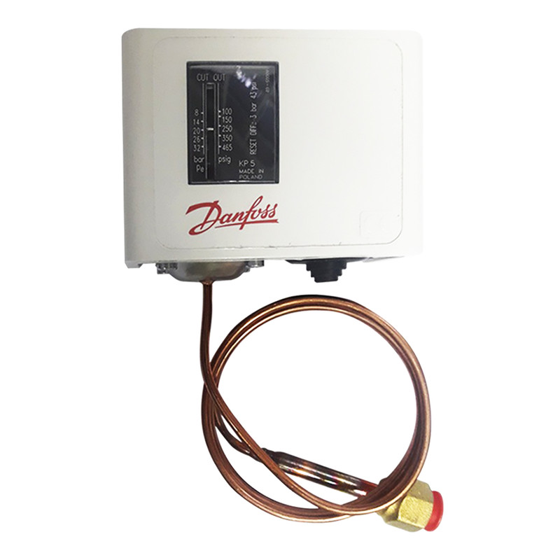 PRESOSTATO ALTA R/MANUAL F-22/12  CON CAPILAR KP5 DANFOSS 