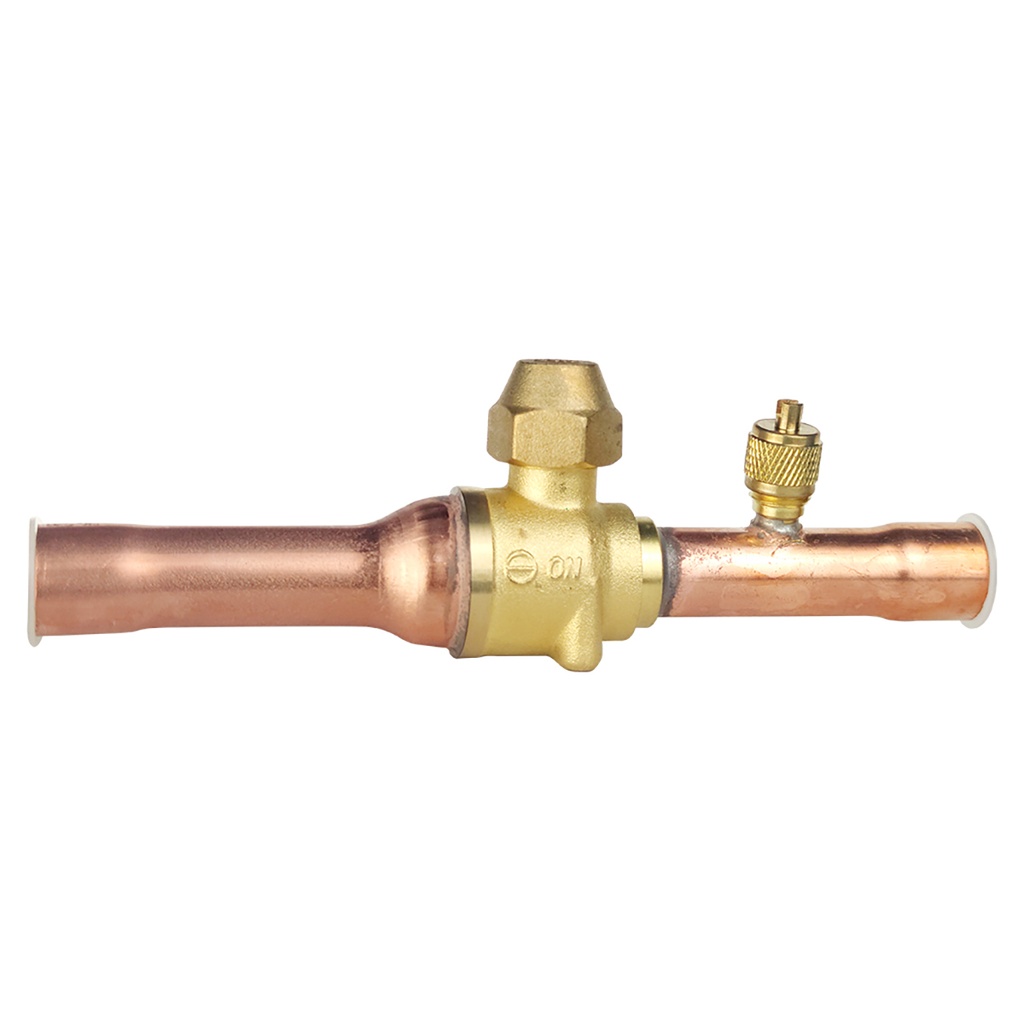 VALVULA D/BOLA 1/4" ODF C/GUSANILLO DEGAR 